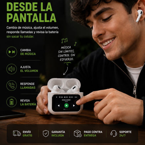 Audífonos Pro con Pantalla