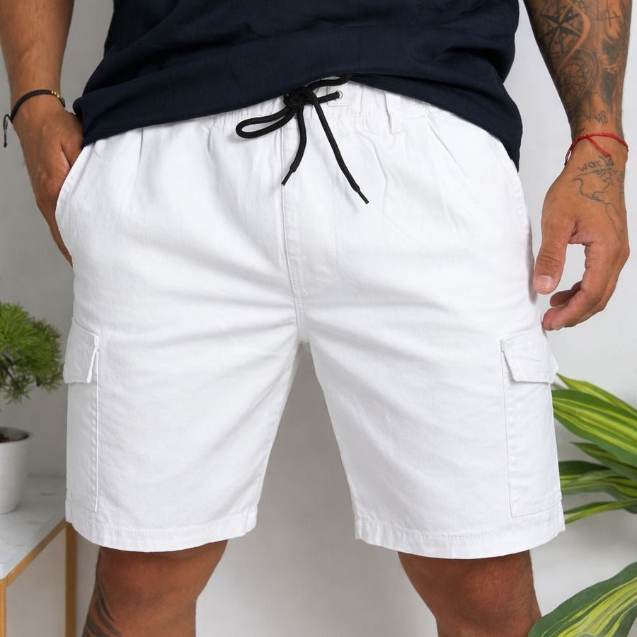 Bermuda Cargo en Dril para Hombre