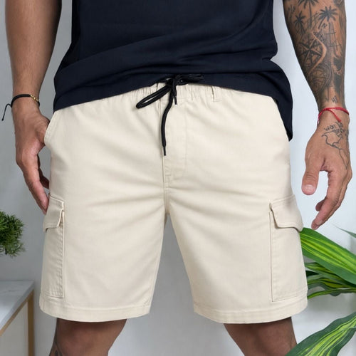 Bermuda Cargo en Dril para Hombre
