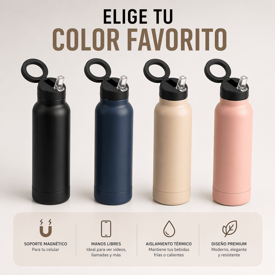 Botella Viral MagSafe con Soporte Magnético
