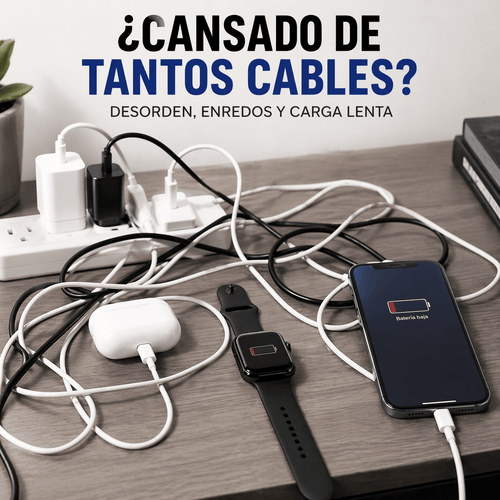 Cargador inalámbrico 3 en 1