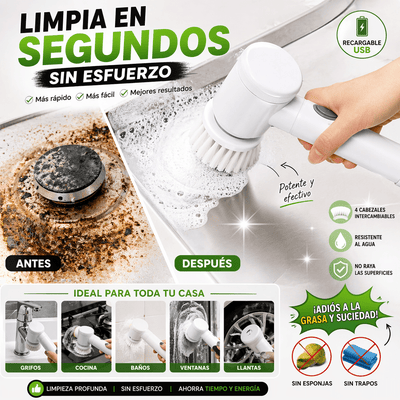 Cepillo Eléctrico Multifuncional de Limpieza