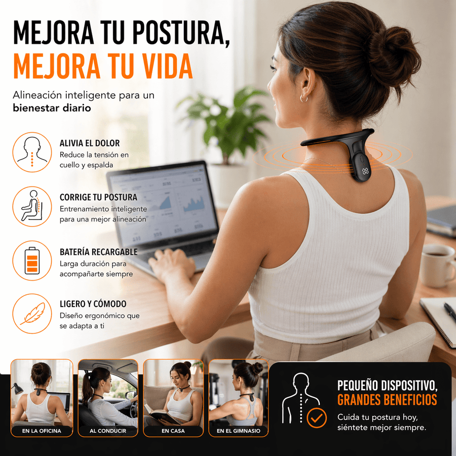Corrector de Postura Inteligente para Cuello y Espalda
