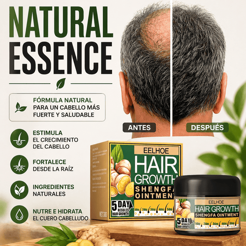 Crema Natural para el Crecimiento del Cabello