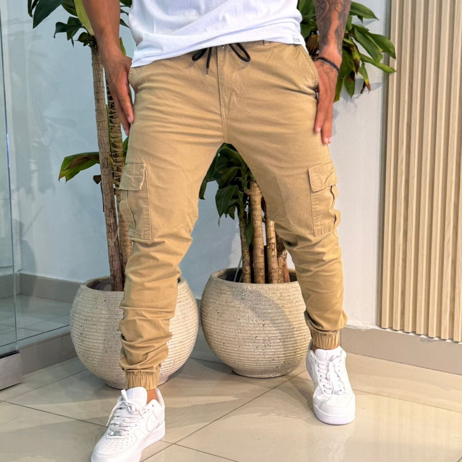 Jogger Cargo en Dril para Hombre