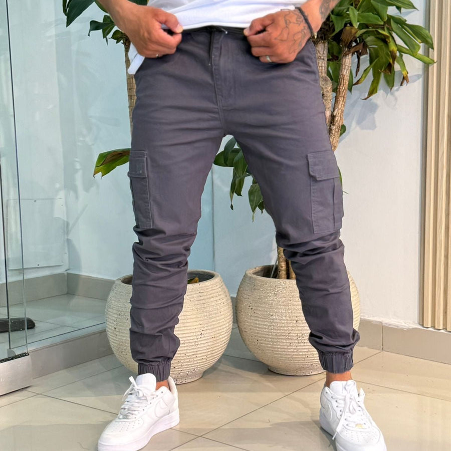 Jogger Cargo en Dril para Hombre