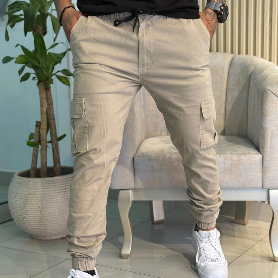 Jogger Cargo en Dril para Hombre