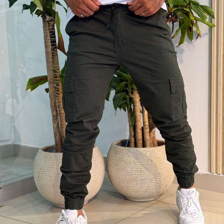 Jogger Cargo en Dril para Hombre