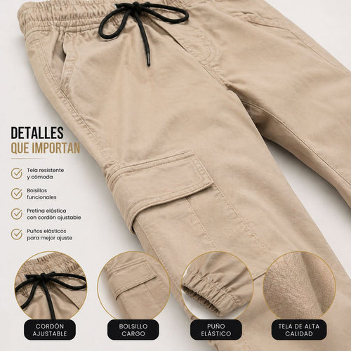 Jogger Cargo en Dril para Hombre