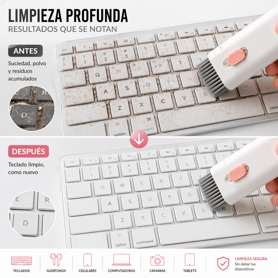 Kit de Limpieza 7 en 1 para dispositivos electrónicos