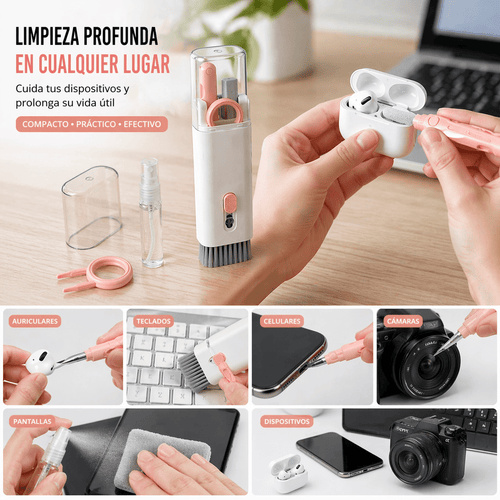 Kit de Limpieza 7 en 1 para dispositivos electrónicos