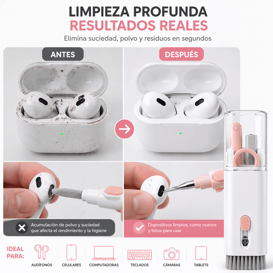 Kit de Limpieza 7 en 1 para dispositivos electrónicos